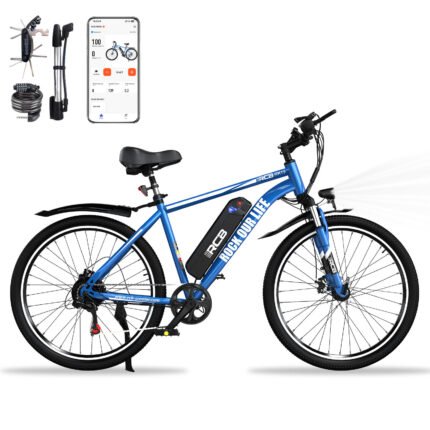 Electric City Bikes RK15, E-bikes 26",App,30-50 km,36V 10.4Ah
