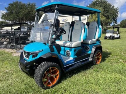 2025 Evolution D-Max XT4 for Sale | 4WD 4-Seater with 24-Speaker Sound - Golf Carts Nation | Street-Legal LSV & Custom Carts