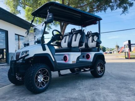 2025 Evolution D5 Maverick 4 Plus Pearl White | Cart with CarPlay - Golf Carts Nation | Street-Legal LSV & Custom Carts