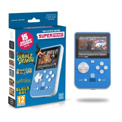 Hyper Mega Tech Capcom Super Pocket Handheld Console | 12 Built-In Capcom Arcade Classics | Evercade Compatible
