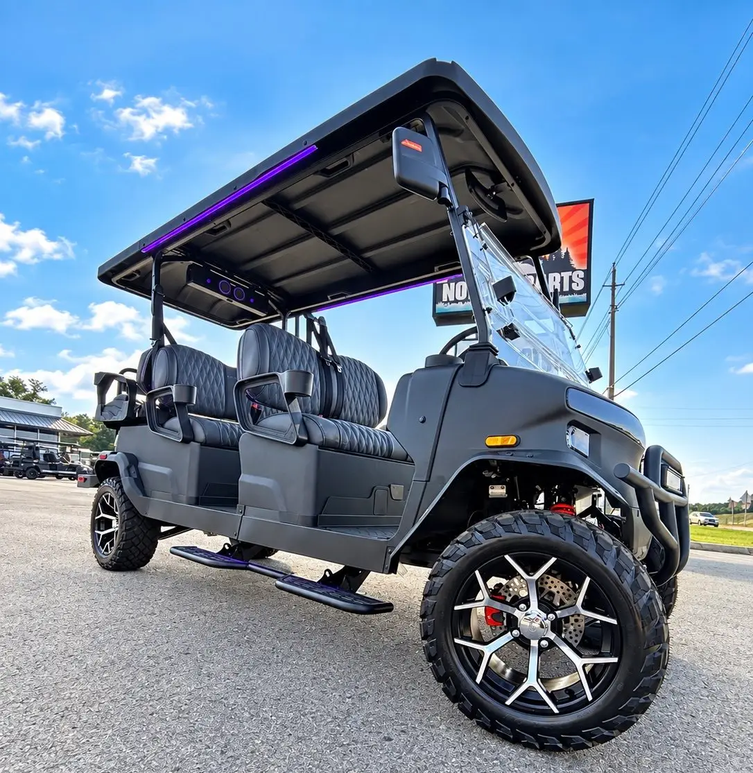 2026 Denago EV Rover XL6 Lifted 6-Passenger Lithium Cart | 105Ah LiFePO₄ | Street Legal LSV | Apple CarPlay - Image 3