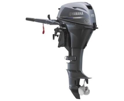 Yamaha F15 15 HP Outboard Motor – Four-Stroke Outboard for Inflatables, Jon Boats & Fishing Boats